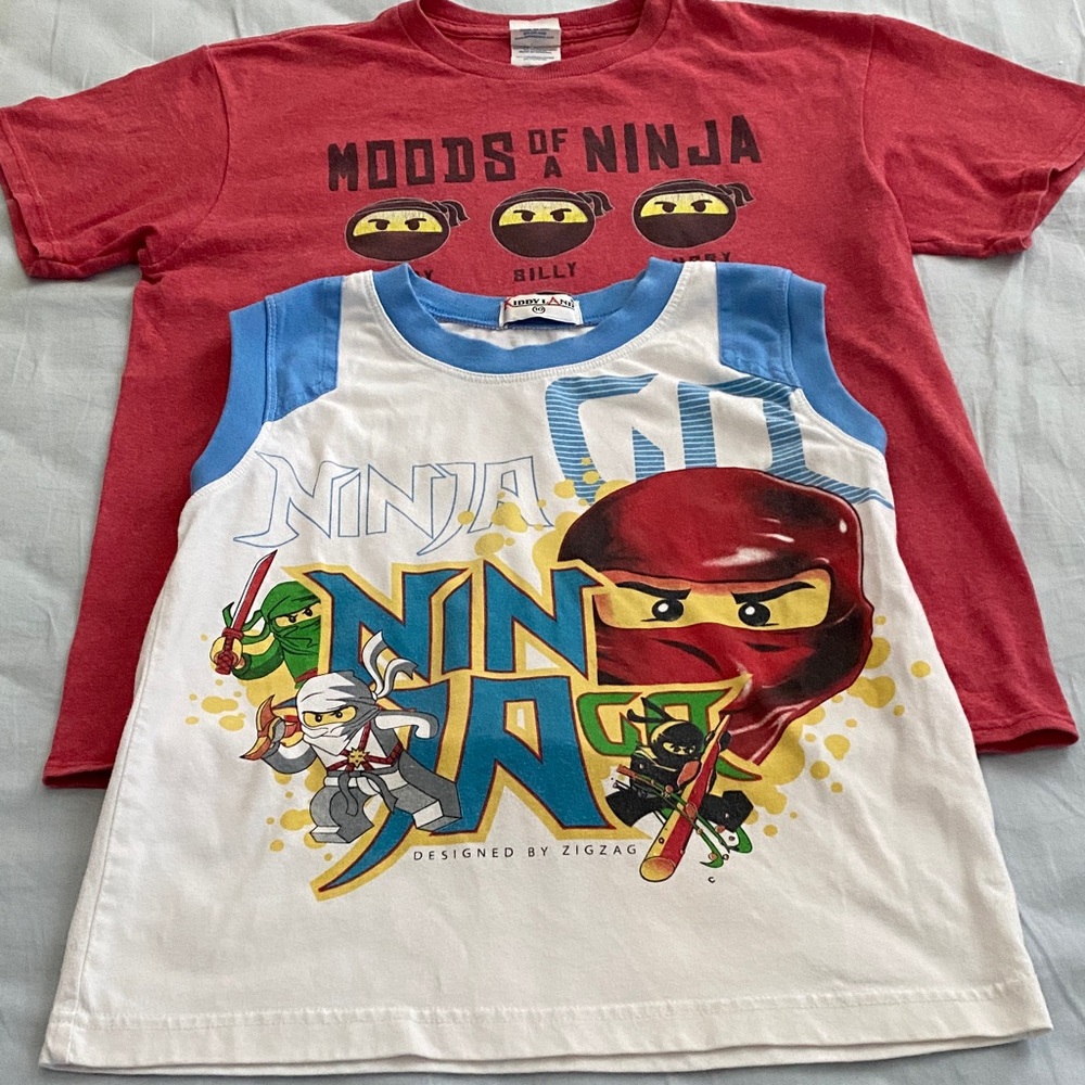 Ninja Kids Tank Top and short sleeve tee